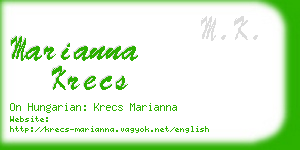 marianna krecs business card